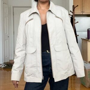 London Fog beige collared jacket